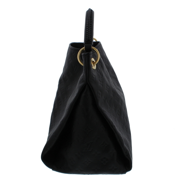 Louis Vuitton Artsy MM Noir Black Leather One-Shoulder Amplant - Picture 3 of 8